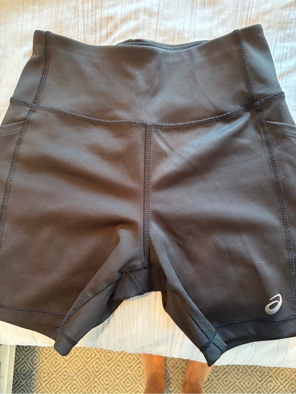 ASICS Black High-Rise Bike Shorts